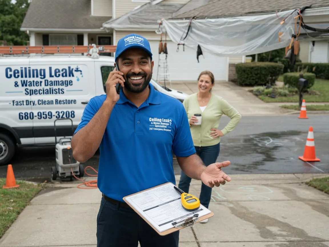 Ceiling Leak Cleanup Duke, OK FAQs